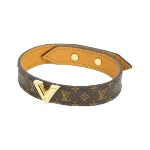 LOUIS VUITTON Brown Monogram Charm Bracelet